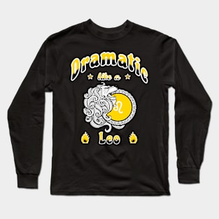 Zodiac attributes: Leo black Long Sleeve T-Shirt